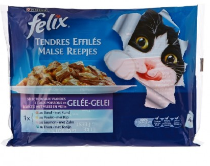 Felix Pâté Tender slivers 4 X 100g