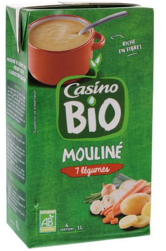 Mouliné De 7 Légumes  Bio Casino 1L