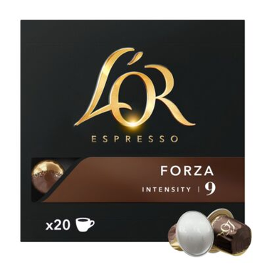 20 Capsules Espresso Forza L'OR Compatibles Machines Nespresso (Intensité 9)