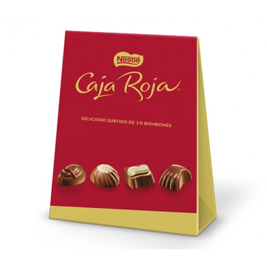 مجموعة مختارة من 10 حلوى نستله كاجا روجا بالشوكولاتة 100 جم 