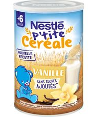 P'tite Céréale à La Vanille en Poudre dès 6 mois Nestlé 400g