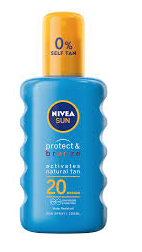 Le Spray Protecteur  Protect & Bronze FPS 20 Moyenne Nivea Sun 200ml