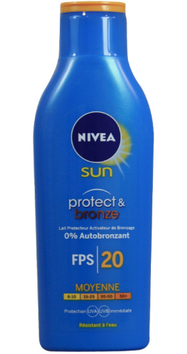 Nivea Sun Protect &amp; Bronze Tanning Activating Protective Milk SPF 20 200ml