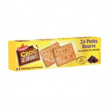 Biscuits Petits Beurre au Chocolat Croc Choc St Georges 200g
