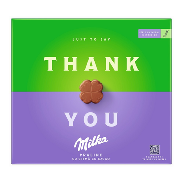 Pralines de Chocolats  à la crème de cacao Milka Thank You 120 g