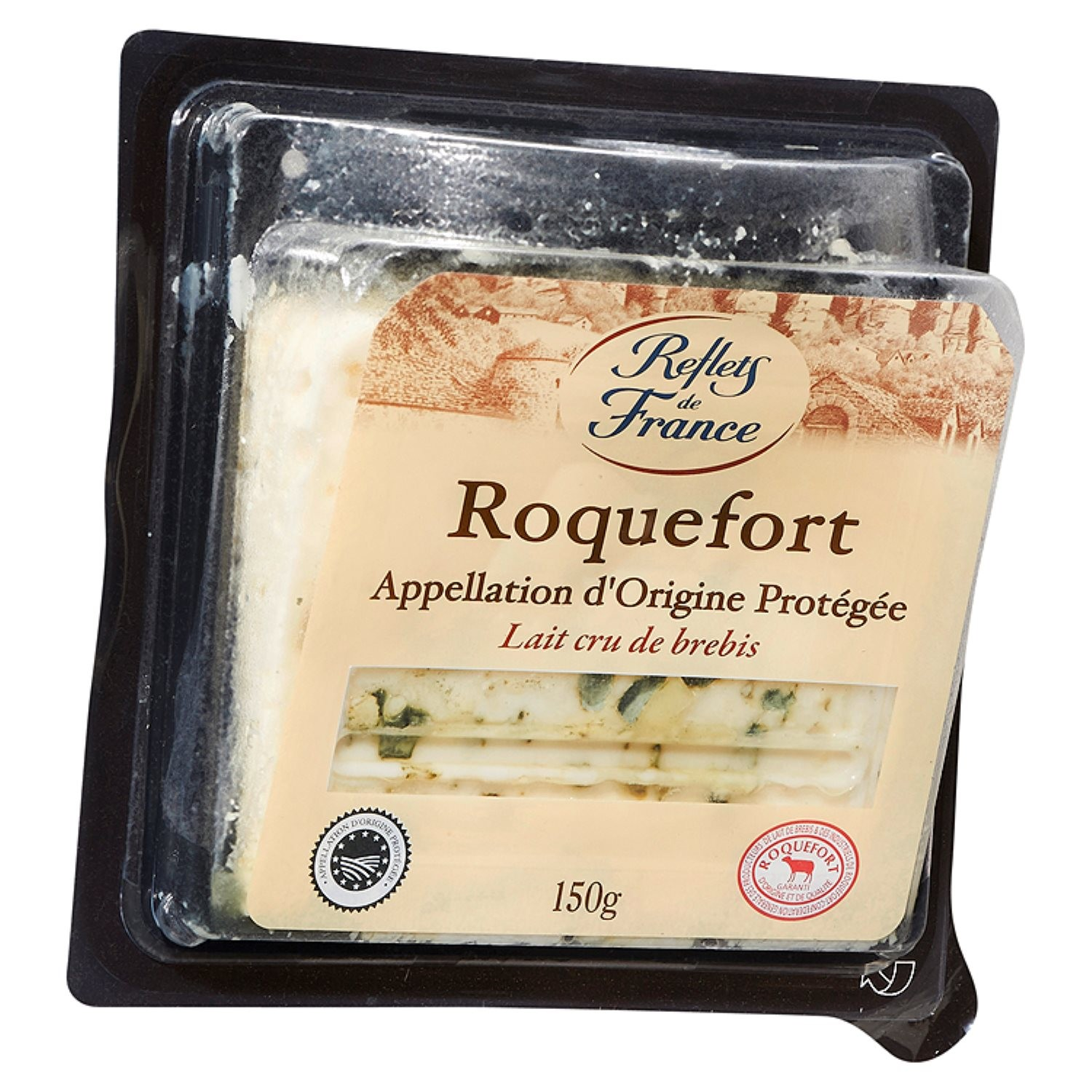 Roquefort con Leche Cruda de Oveja AOP Reflets De France 150 g