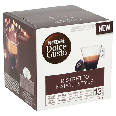 16 Capsules Ristretto Napoli Style Intensity 13 Dolce Gusto