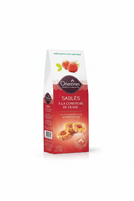 Orientines Strawberry Jam Shortbread 120G