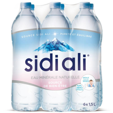 Sidi Ali Natural Mineral Water 6x1.5 L