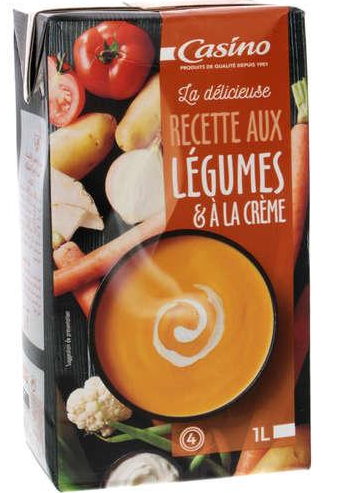 Velouté De Légumes à La crème  Casino  1L