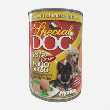 Chicken &amp; Rice Pâté Junior Special Dog 400 g