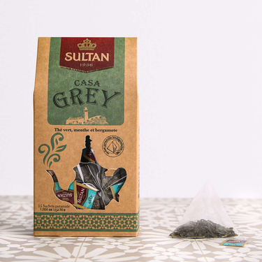 Infusion Green Tea Mint And Bergamot Casa Gray Sultan 15 Sachets