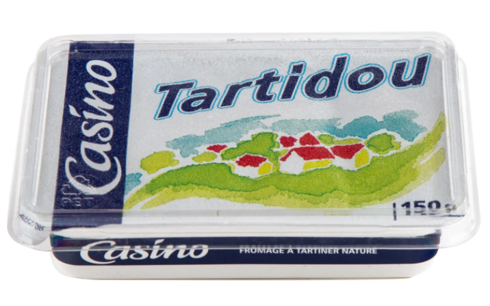 Fromage à tartiner nature Tartidou Casino  150 g