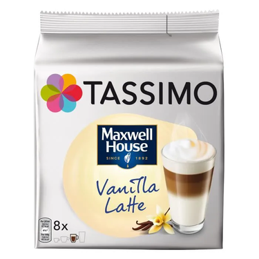 8 Capsules Maxwell House Vanilla Latte Tassimo