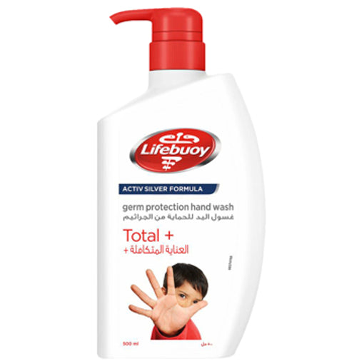 Savon Liquide Antibactérien Total+ Lifebuoy 450 Ml