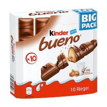 10 Delicious Cake Sticks Milk Chocolate Big Pack Kinder Bueno 215 g