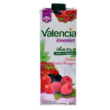 Valencia Essential Strawberry and Red Fruit Juice 1L
